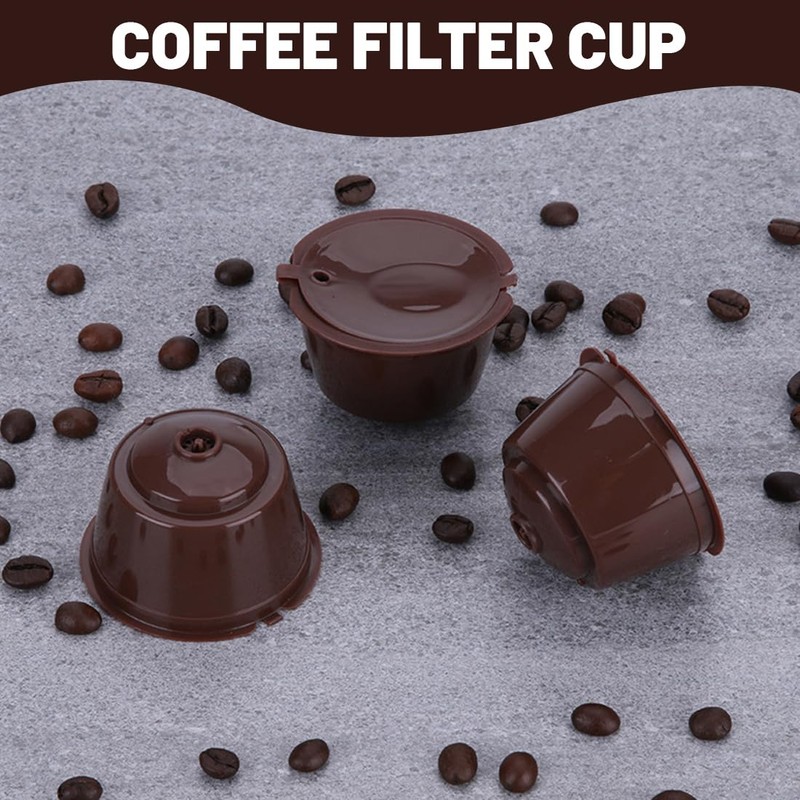 CJQRL 6 Pack Refillable Capsules Compatible with NES-presso Reusable Coffee