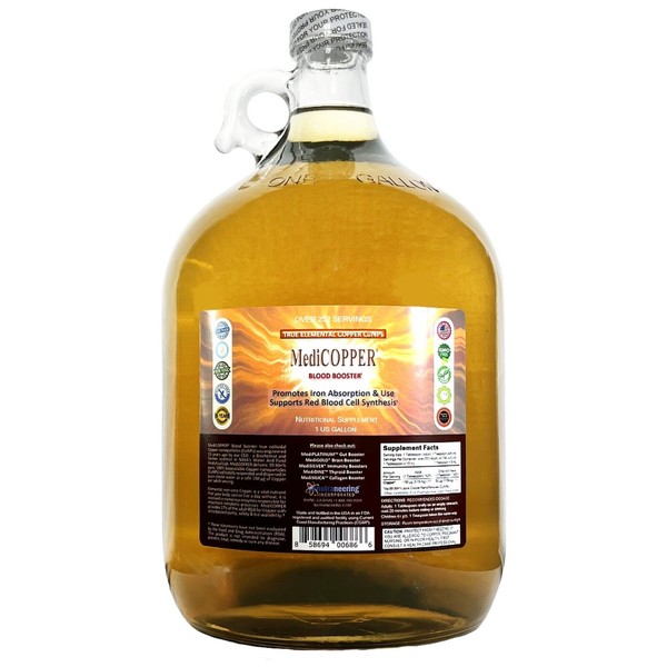 Nutraneering MediCOPPER® Blood Booster True Colloidal Copper CuNP Nutrient: 1