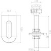 SO-TOOLS® Gate Hinge M16 U Long with Weld-On Tab, Galvanised,