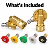 Pressure Washer Accessory Set with Pivoting Couplers & 5 Spray