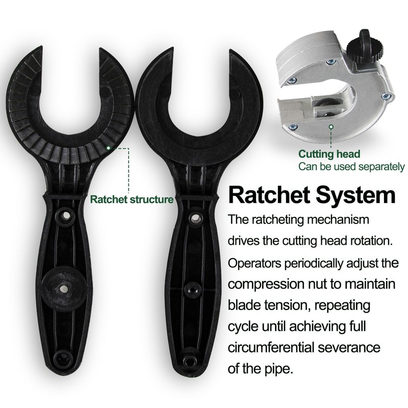 XUNTUI ​Ratche Tube Cutter Tool for Tight Spaces - One