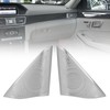 2 Pcs Car Door Speaker Cover Trim Stickers Aluminium Alloy