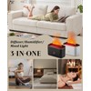 Essential Oil Diffuser, Fireplace Flame Aromatherapy Diffuser, 7 Color Changing
