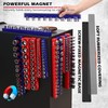 12-Piece 1/4" 3/8" 1/2"-Drive SAE & Metric Magnetic Socket Organizer
