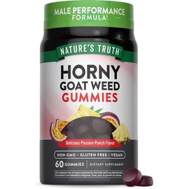 Nature’s Truth Horny Goat Weed Gummies – 60 Count with Maca Root for Energy, Stamina & Vitality Support, Natural Herbal Supplement