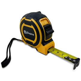 YS YUSON Steel Tape Measure 5M / 16.4Ft - Metal Tape Measure with Fractions, Durable, Retractable, Manual-Locking Blade, Easy to Read Accurate Measuring Tool for Professionals and Homeowners