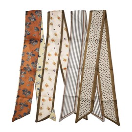 panthra 4 PCS of Scarf for Women, Scarf Headbands, Fashionable Scarves for Women Lightweight, Multifunctional Headscarf for Bag Hair Accessories