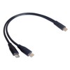 DHSKZRMJ USB C Y Splitter Charge Cable,Type C Male to