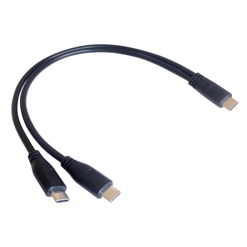 DHSKZRMJ USB C Y Splitter Charge Cable,Type C Male to