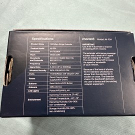 Macard WIFI Range Extender M-95A 300Mbps 2.4GHz Plug In 2dBi Internal Antenna D4