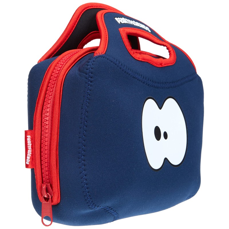 NAVY BLUE Insulated Neoprene Lunch bag by FRUITFRIENDS. Protection for