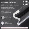 BBTO Door Weather Stripping Soundproof Door Seal Strip V-Shaped "Q"