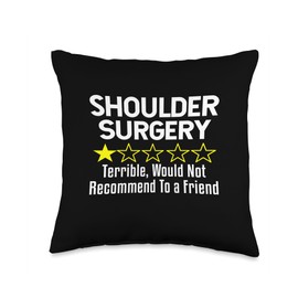 Shoulder Surgery Get Well Soon Health Recovery Therapy Gift Throw Pillow