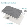 JUERLEN 2 Pack Diatomaceous Earth Shower Mat, Stone Bath Mat,