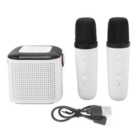 Portable Bluetooth Speaker Multifunctional 360° Stereo Surround Sound Wireless Bluetooth Speaker with 2 Microphones