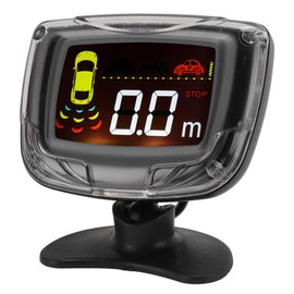 de Respaldo Marcha Atrás para Automóvil con Kit de 4 Sensores de Estacionamiento, Asistencia de Estacionamiento con Pantalla LCD, Sonido de Alerta de 