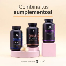Resveratrol De 180 Cáps Con Semilla De Uva Roja Acai. B Life