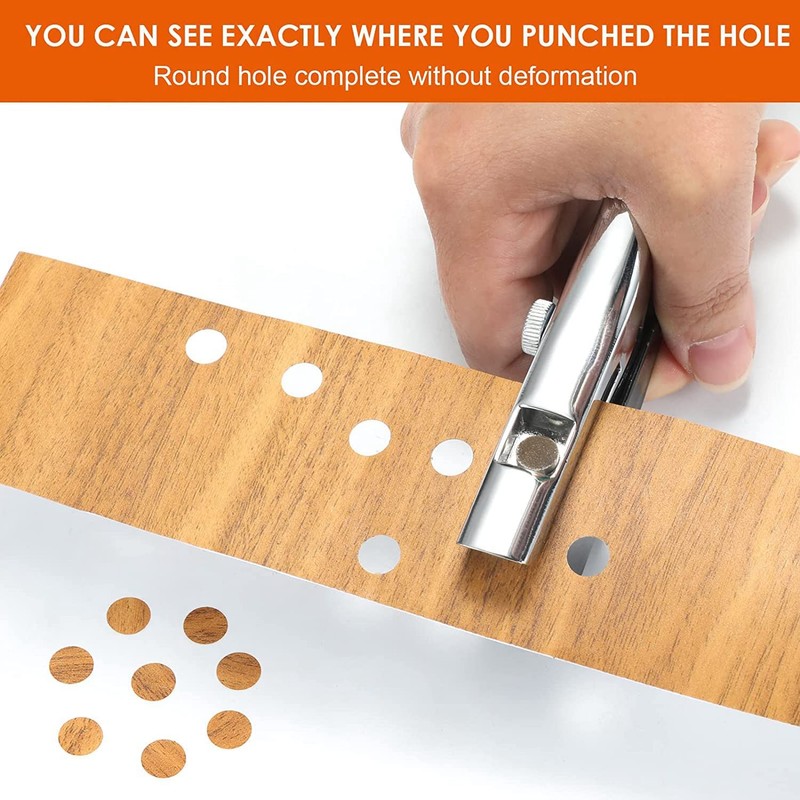 Giilayky Hole Punch 3/8-10mm Single Hole Heavy Duty Unique Portable