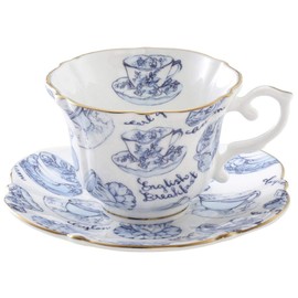 Royal Arden Cup _ Saucer Blue Cup: φ 4.9 x H2.8 inches (10 x 7 x 12.5 cm), Saucer: φ5.9 inches (15 cm)