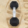 Valor Fitness RH Rubber Hex Dumbbells for Strengthening and Toning