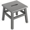 eHemco Solid Hardwood Step Stool for Adults and Kids, 12.25