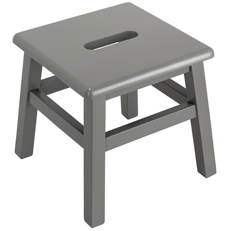 eHemco Solid Hardwood Step Stool for Adults and Kids, 12.25