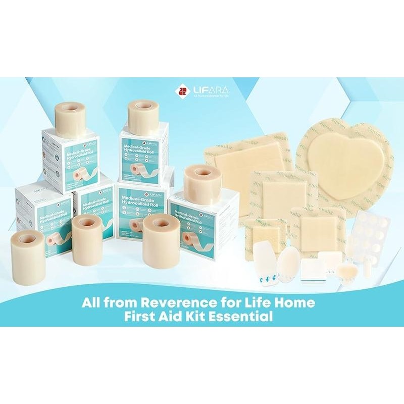 LIFARA Hydrocolloid Roll for Wound Care – Extra-Large Cut-to-Size Bandage