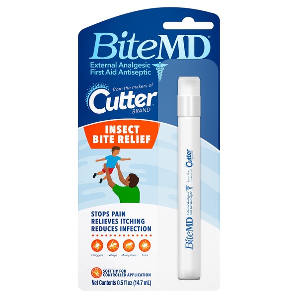 Cutter Bite MD Insect Bite Relief, Stick, 0.5 Fl Ounce, 6-Pack, Plain