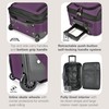 U.S. Traveler Rio Lightweight Softside Rolling Carry-on Suitcase, 2-Wheel Set,