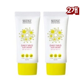 MO&C Daily Mild Sun Cream SPF50+ 50ml 2pcs / 엠오앤씨 데일리 마일드 선크림 SPF50+ 50ml 2개