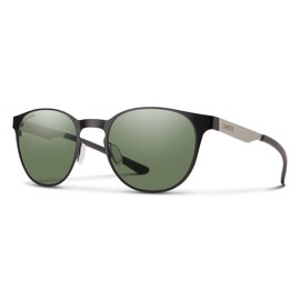 Smith Eastbank Metal Active Sunglasses - Matte Black/Silver | Chromapop Polarized Gray Green