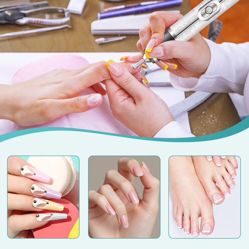Electric Nail File for Thick Toe Nails, 4 Speeds Nail
