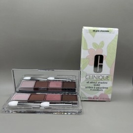 CLINIQUE All About Shadow Quad 06 Pink Chocolate 110z Full Size New In Box