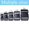 J. Carp Pack of 4 Bag Fastener Backpacker Backpack Buckle