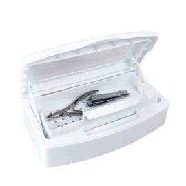 Bandeja de remojo de uñas, para limpiar pestañas, tijeras, pinzas, herramientas de arte de uñas, bandeja de remojo de pestañas, caja de limpieza