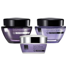 AVON Anew Platinum Lift & Tighten Day & Night and  Lifting Dual Eye System SET !