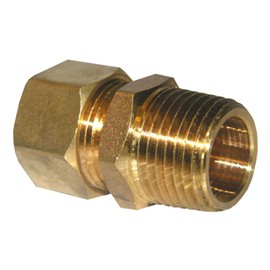 LASCO 17-6859 5/8-Inch Compression by 1/2-Inch Male Pipe Thread Brass Adapter