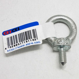Aii Eye Bolt Connection Metal Silver Screw Diameter 0.2 inch (6 mm) Towing Pole Chain Hook 15-113