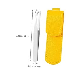 Generic Men's Nose Hair Clippers Beard Eyebrow Trimmer Set Round Nose Hair Trimmer Sturdy Steel for Home Use