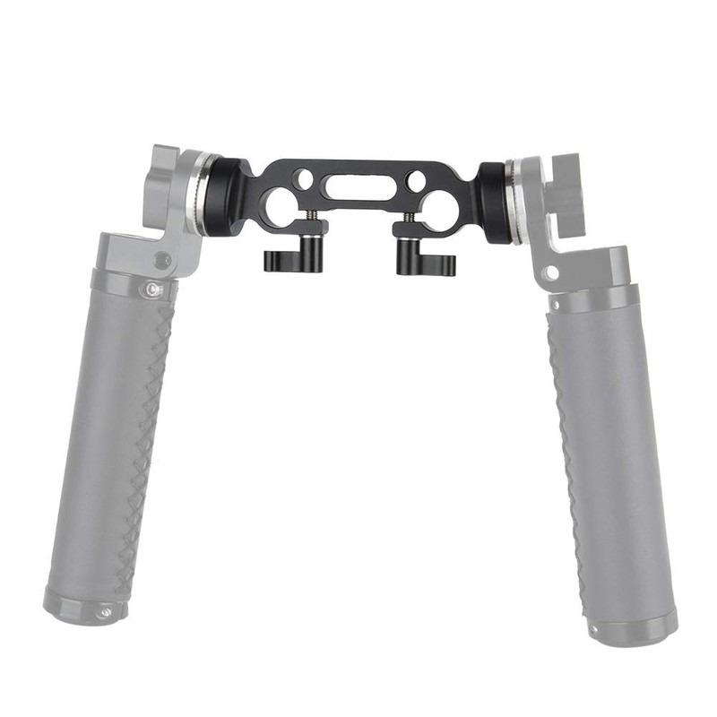 NICEYRIG 15mm Dual Rod Clamp with Rosette for ARRI Standard(M6