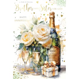 BROTHER and SISTER-IN-LAW Anniversary card In Style Range