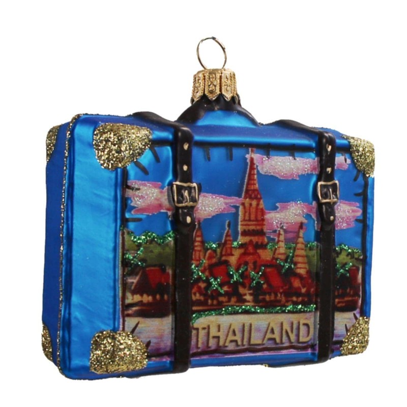 440s Christmas Tree Hanger Thailand Suitcase - Bangkok's Landmarks and