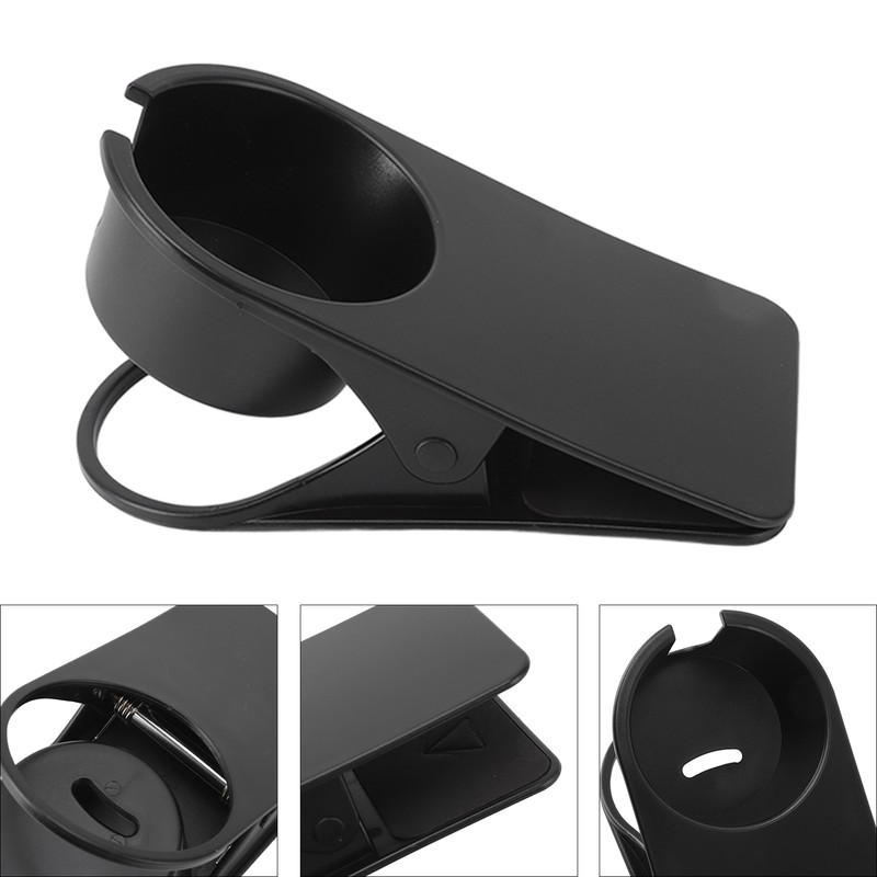 Cup Holder Clip Desk Side Glass Mug Bottle Clamp Stand