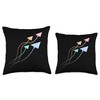 Paper Airplane Paper Plane Colorful Origami Cool Throw Pillow