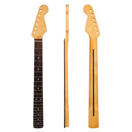 Electric Guitar Neck 22 Fret Maple Fretboard Guitar Neck for DIY Parts Replacement