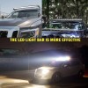 usparts888 8"inch LED Light Bar 800W Dual Row Flood Spot