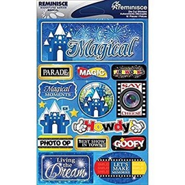 Reminisce Signature Dimensional Stickers Sheet, 4.5 by 6-Inch, Magical
