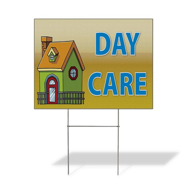 Fastasticdeals Weatherproof Yard Sign Day Care Business A Green Lawn