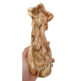 Zuluf 7.8" Olive Wood Holy Family Nativity Scene – Hand-Carved Statue of Joseph, Mary & Baby Jesus in Embrace – Religious for Catholic Home Decor – HOF020