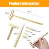 Hammer Mallet, 6-in-1 Miniature Copper Tool with Stainless Steel Handle,